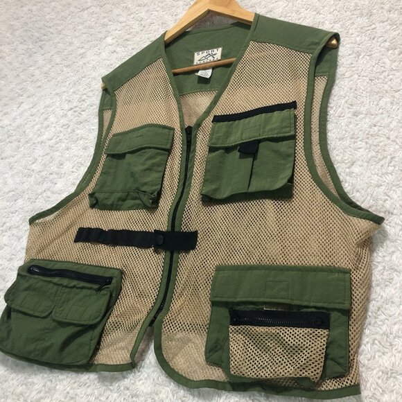 Sport Designs Fishing‎ Hunting Utility Mesh Zipper Vest Size Large - Picture 1 of 4
